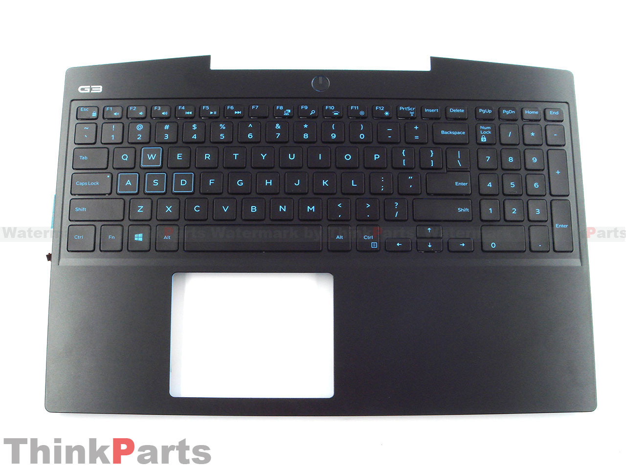 DELL G3 15 3590 3500 Palmrest US Keyboard Bezel Blue backlit Keyboard