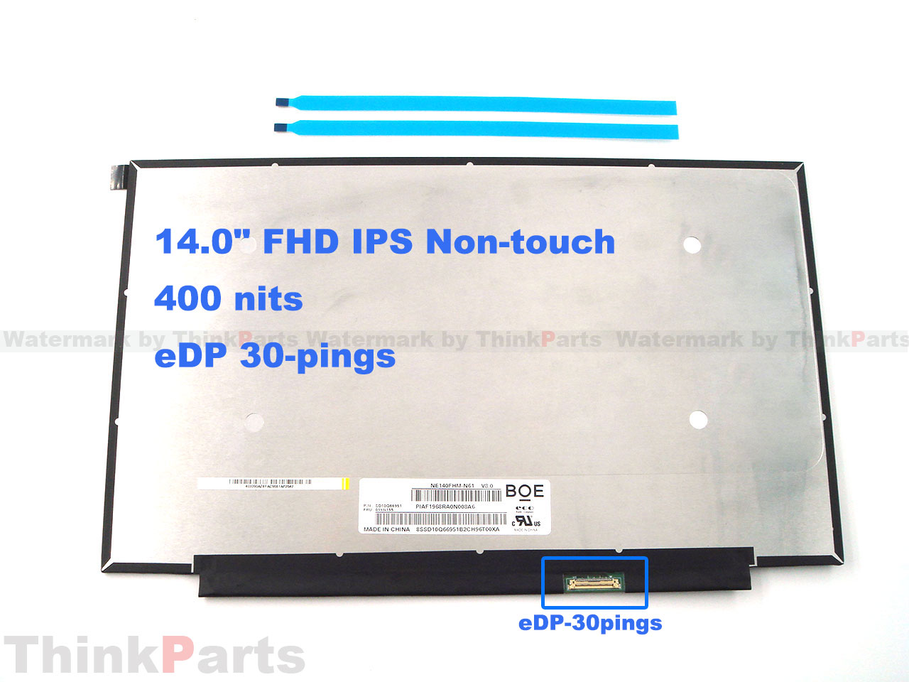 Écran Tactile Tactile Lenovo 14" FHD IPS - Dalle De Remplacement 01YN151 40 Broches